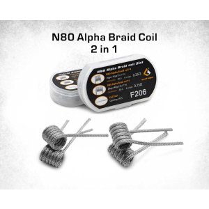N80 Alpha Braid Coil 2 in1 - Fertige Coils - 8 Stk - GeekVape